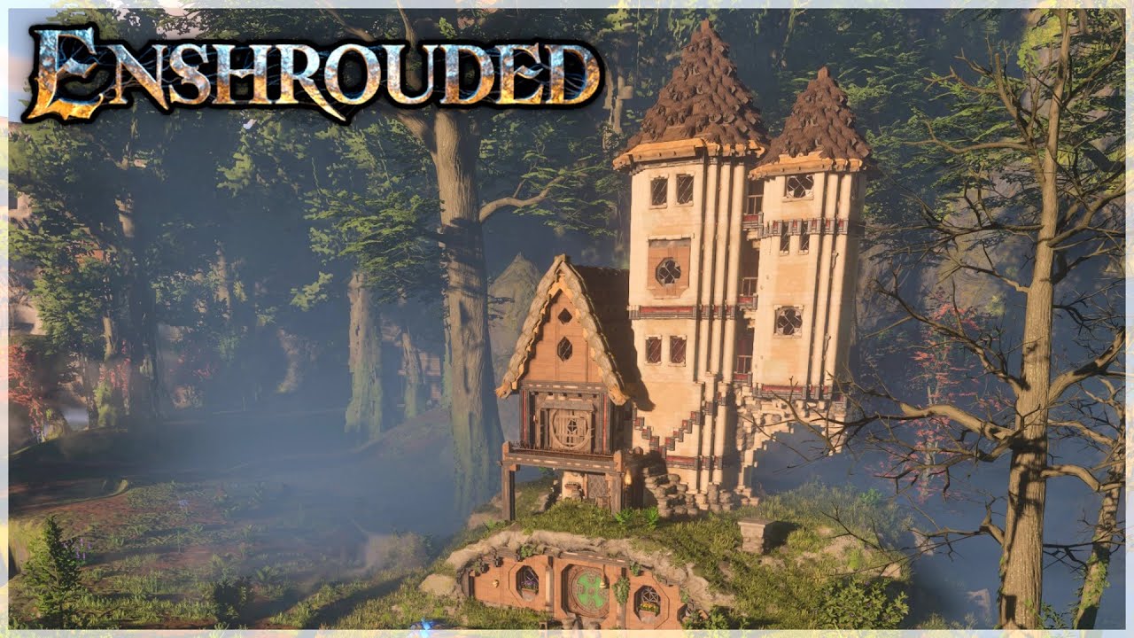 Enshrouded: Building a Fantasy House & Tower in the Forest