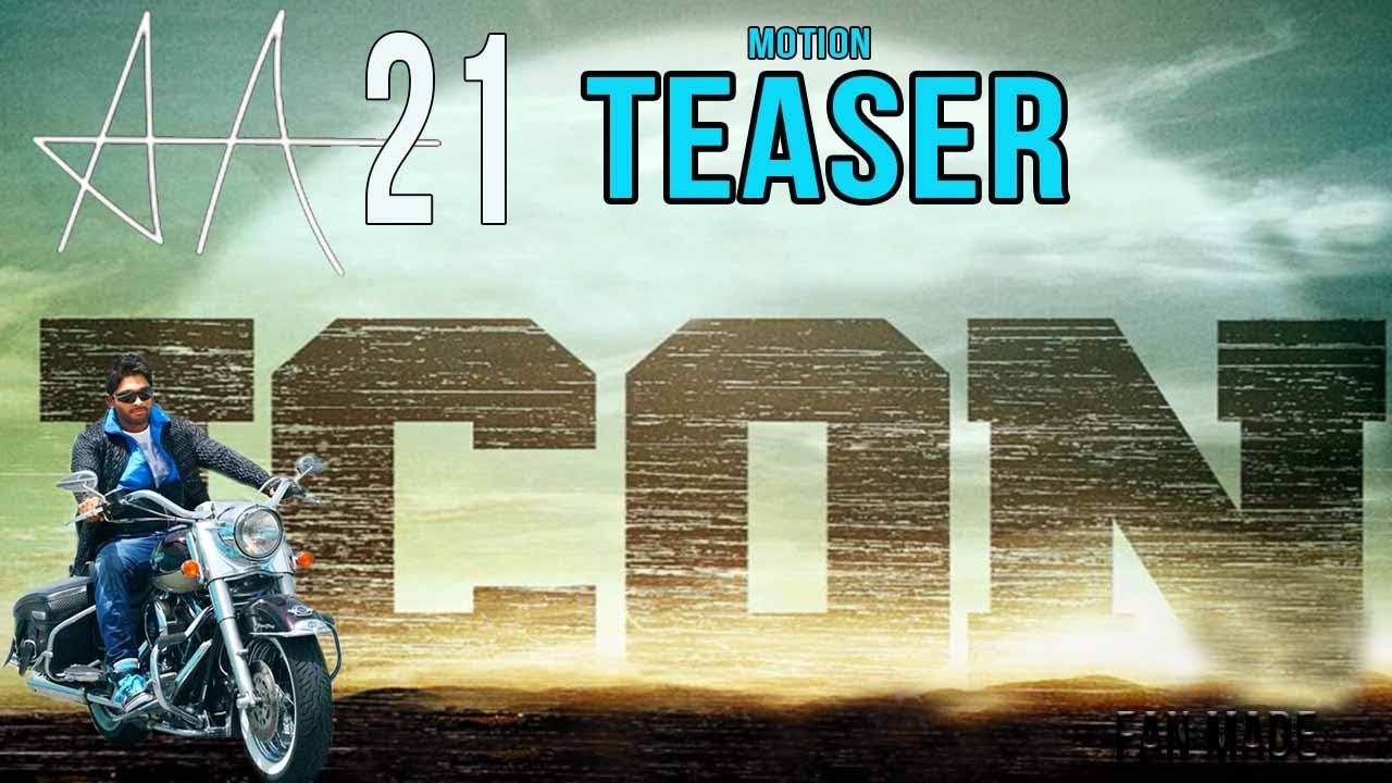 Allu Arjun New Movie Icon Motion Teaser Fan Made |#AA21 Motion Teaser | Get Ready