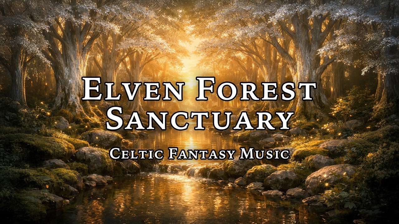 Elven Forest Sanctuary | 1 Hour Celtic Fantasy Ambient Music for Study & Deep Focus