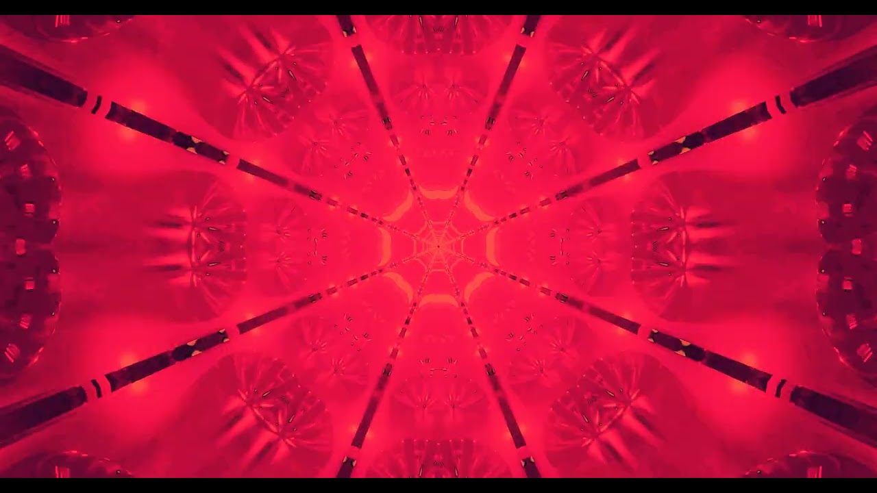 10 hours Crimson Neon Tunnel Spin screensaver 4k uhd 60fps screensaver pc