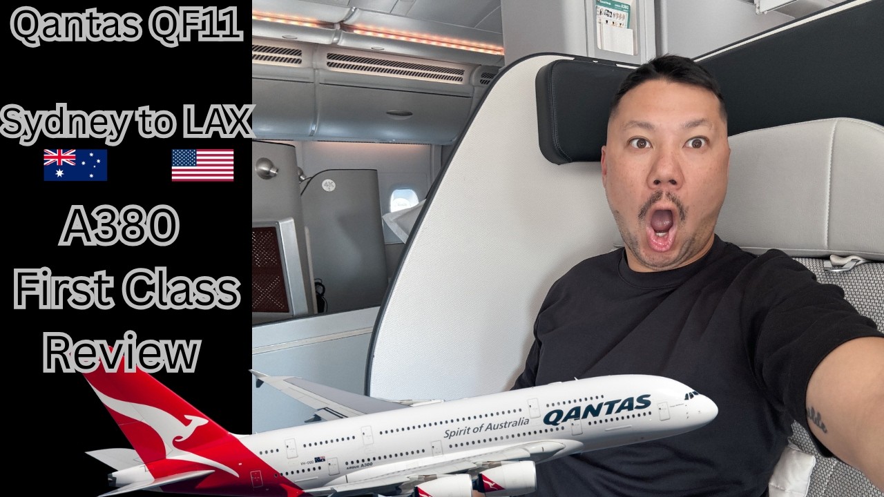 The Ultimate Way to Cross the Pacific? ✈️ Qantas A380 First Class: Sydney to LAX