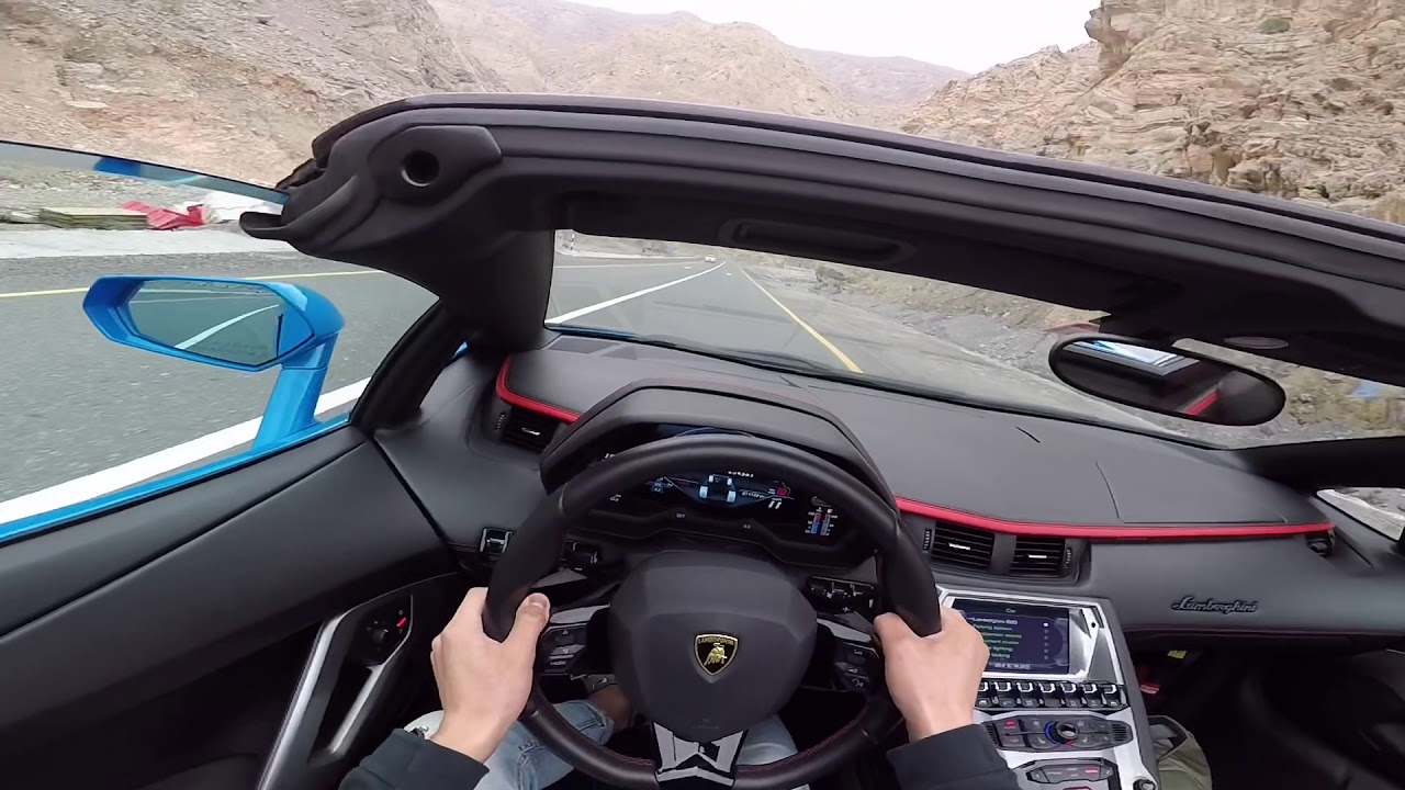 Lamborghini Aventador S Roadster - POV Mountain Drive