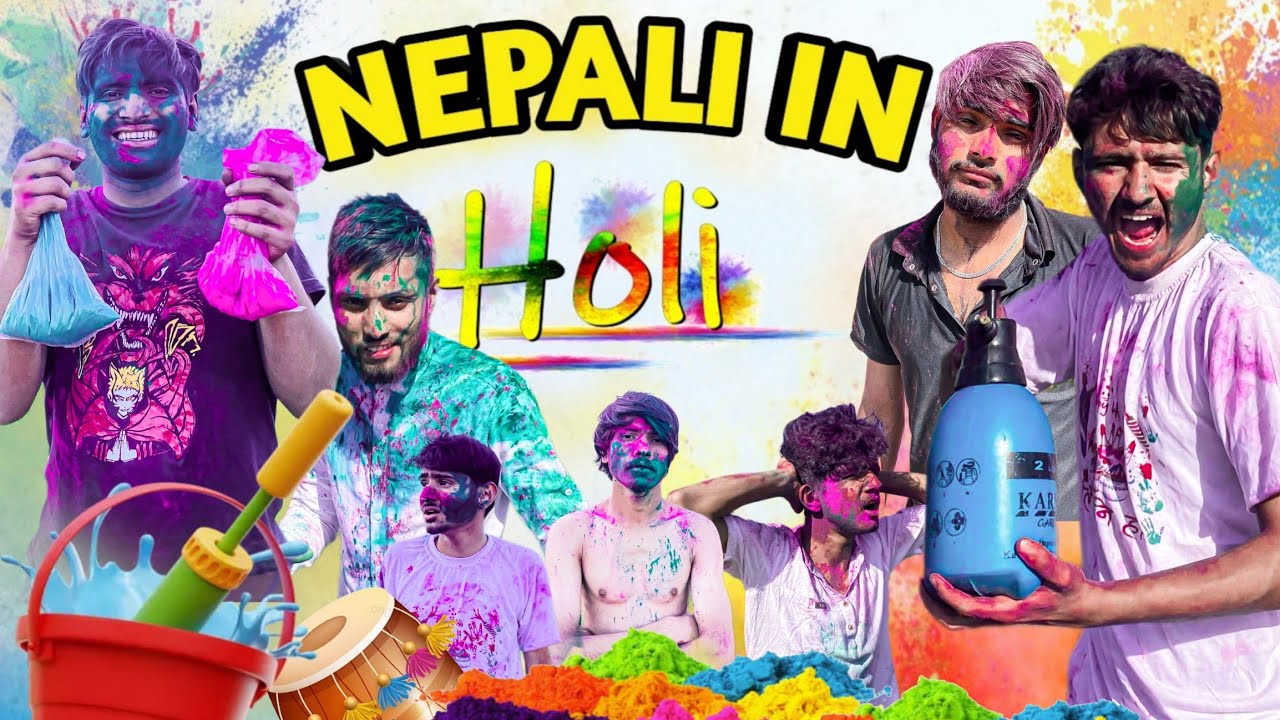 Nepali In Holi || Comedy Video || OGWOOD 