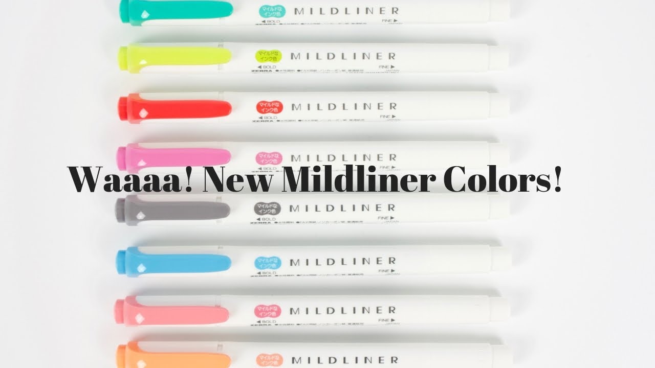 New Mildliner Colors released in Japan + Mildliner Give-away (Closed)!