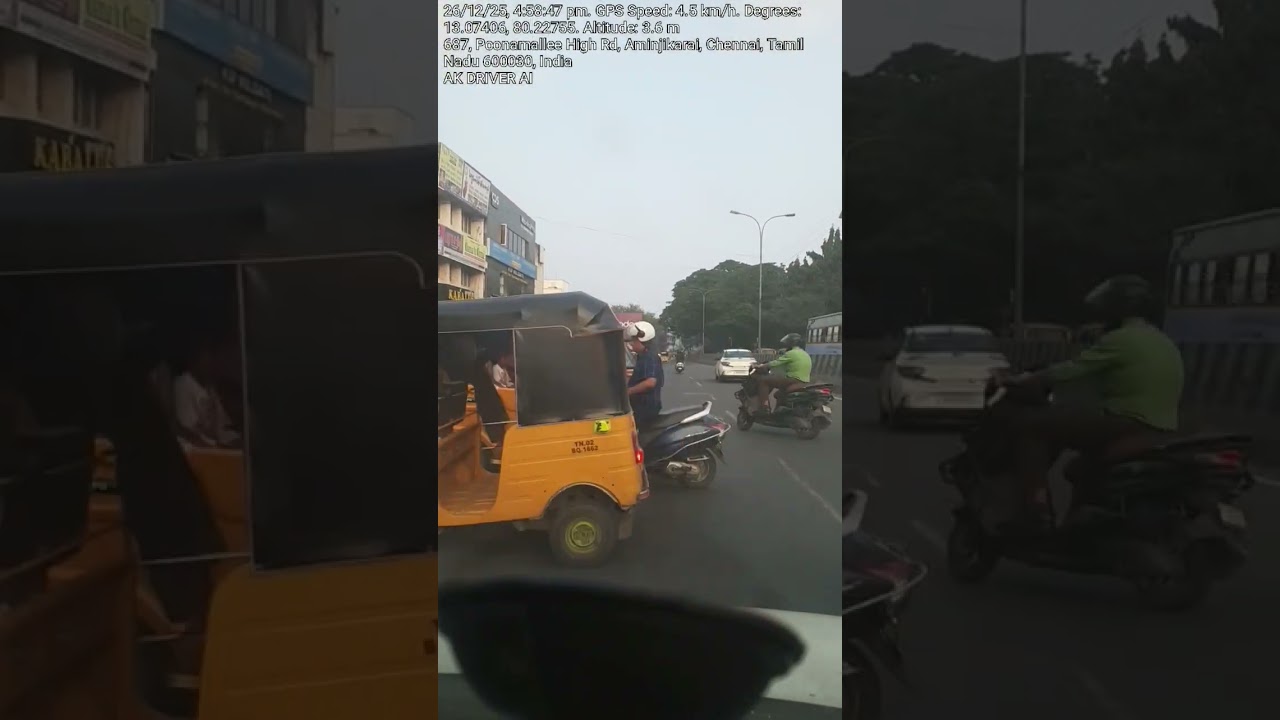 Chennai City Traffic Video 166