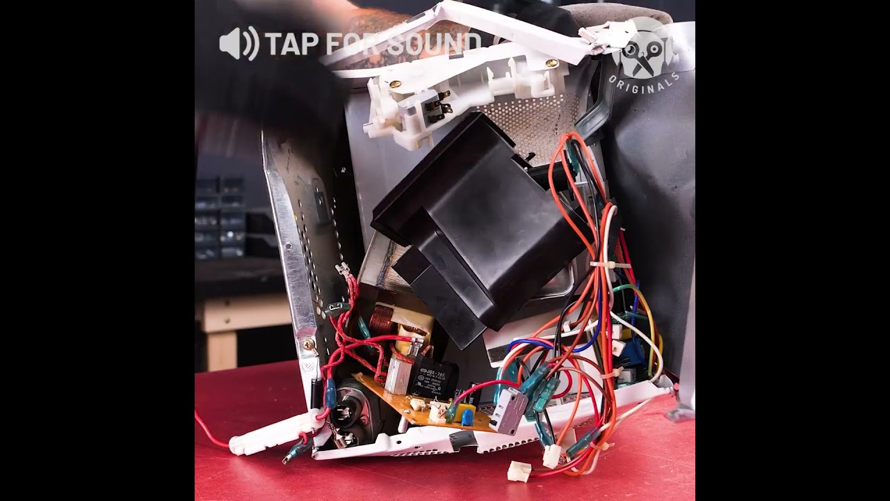 we took Microwave parts to make a spot welder