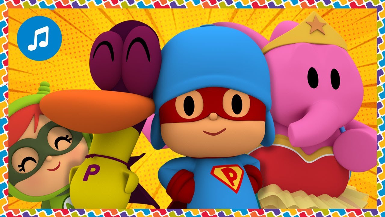 🦸🏻‍♀️CANCIONES INFANTILES de POCOYÓ - Superhéroes extraordinarios | Caricaturas y dibujos animados
