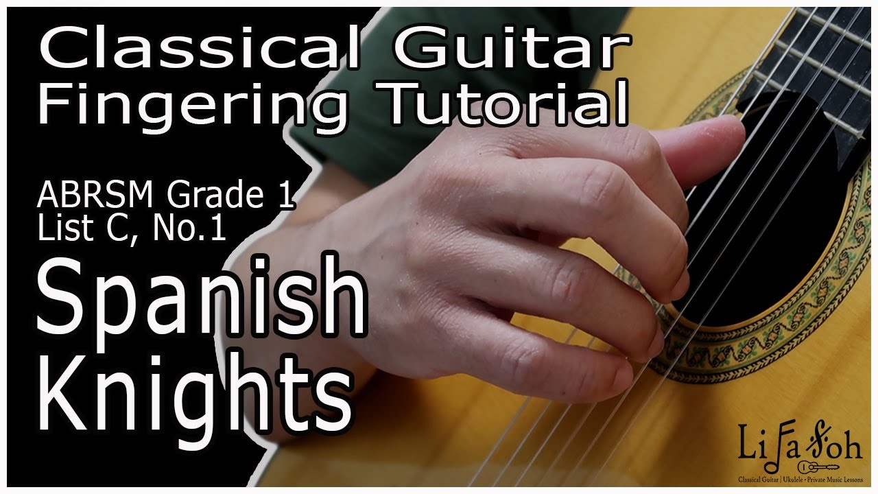 Spanish Knights - Fingering Tutorial (ABRSM Grade 1 Classical Guitar)