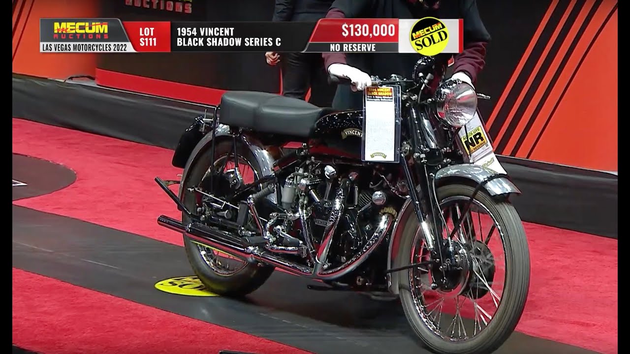1954 Vincent Black Shadow Series C // Mecum Las Vegas Motorcycles 2022