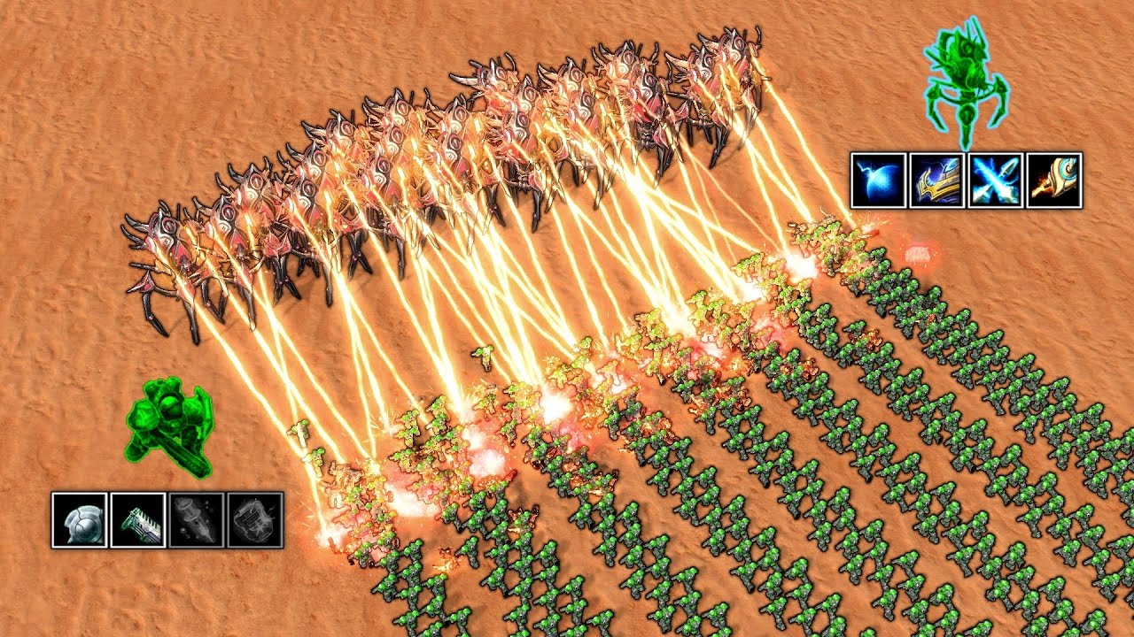 Can 20 Colossi take 1000 unupgraded Marines?