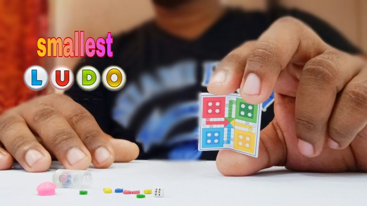 Ludo game in 4 players miniature DIY- bord,dice and token