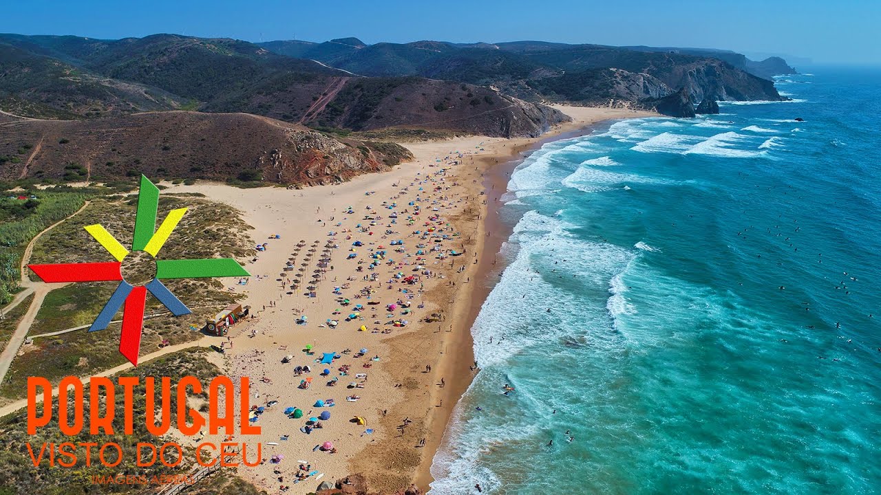 One of the best Portuguese beaches for surfing🏄‍♂️Amado Beach - Praia do Amado - Aljezur -4K UltraHD