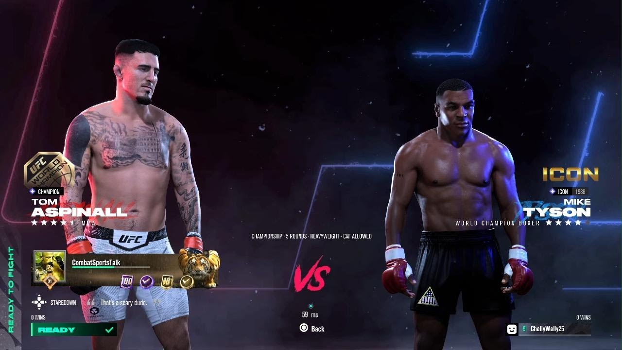 UFC 5 Mike Tyson vs Tom Aspinall
