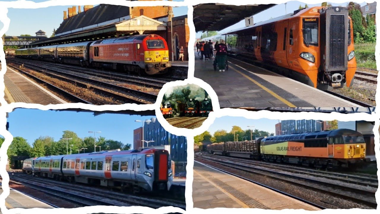 Trains at Hereford railway station
