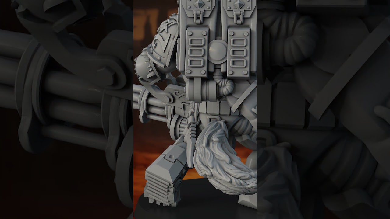 Wolfenmarine with Machine Gun