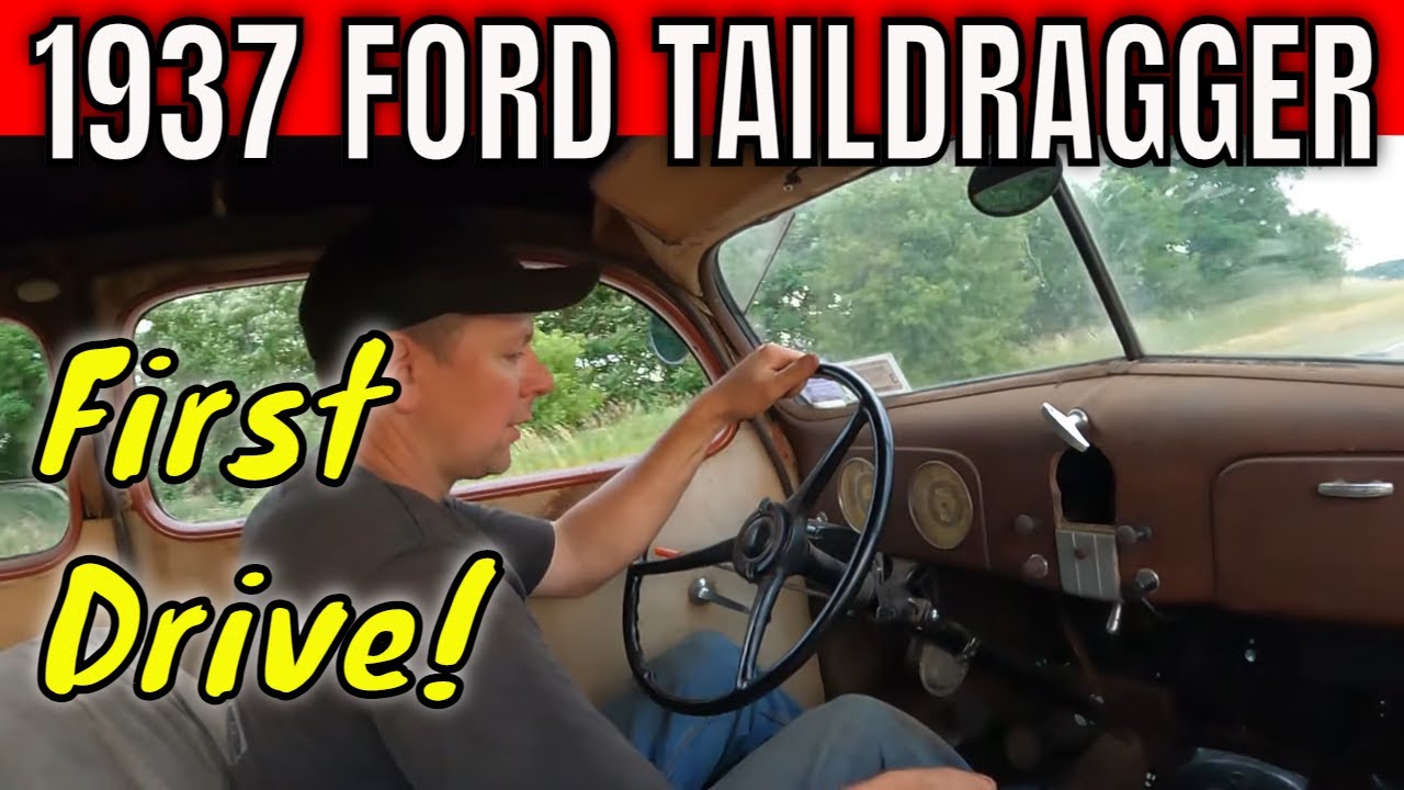 1937 Ford Taildragger:  1st Drive!  Did I Break Down?
