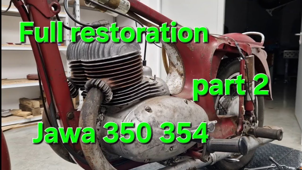 FULL RESTORATION JAWA 350 354 1956s MOTORCYCLE