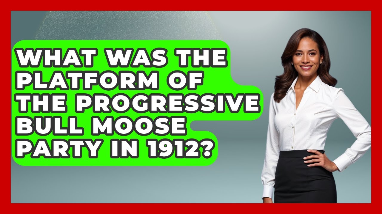 What Was The Platform Of The Progressive Bull Moose Party In 1912? - The Right Politics