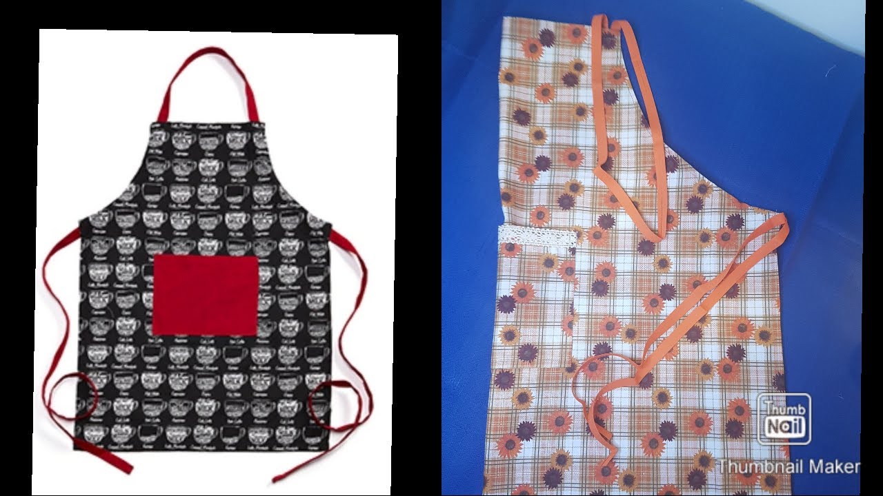 خياطة مئزر المطبخ  comment coudre un tablier de cuisine