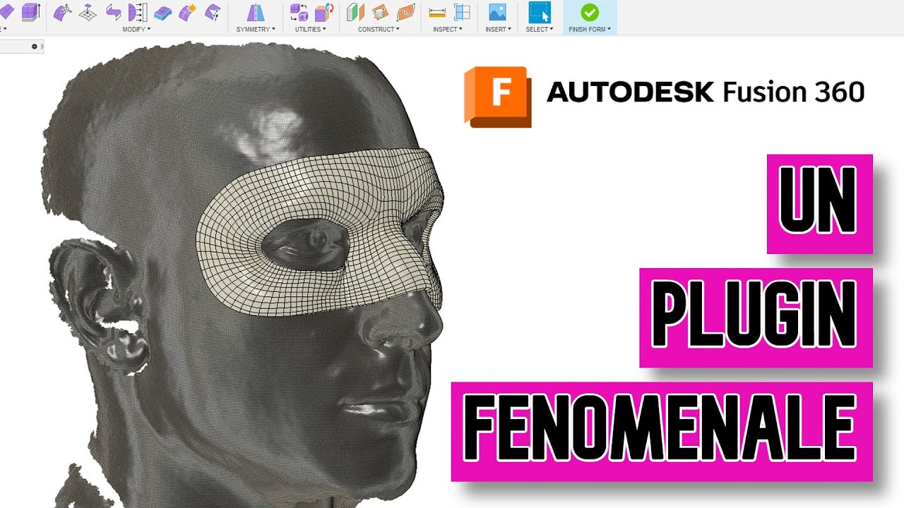 Corso Fusion 360 - Lezione 15 - Le Scansioni 3D - Come gestirle ? Quadremesher - Meshmixer - Cosplay