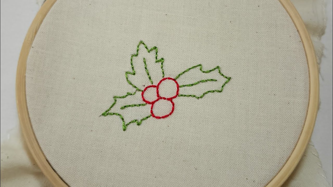 Bordar adorno navideño súper Fácil y bonito.