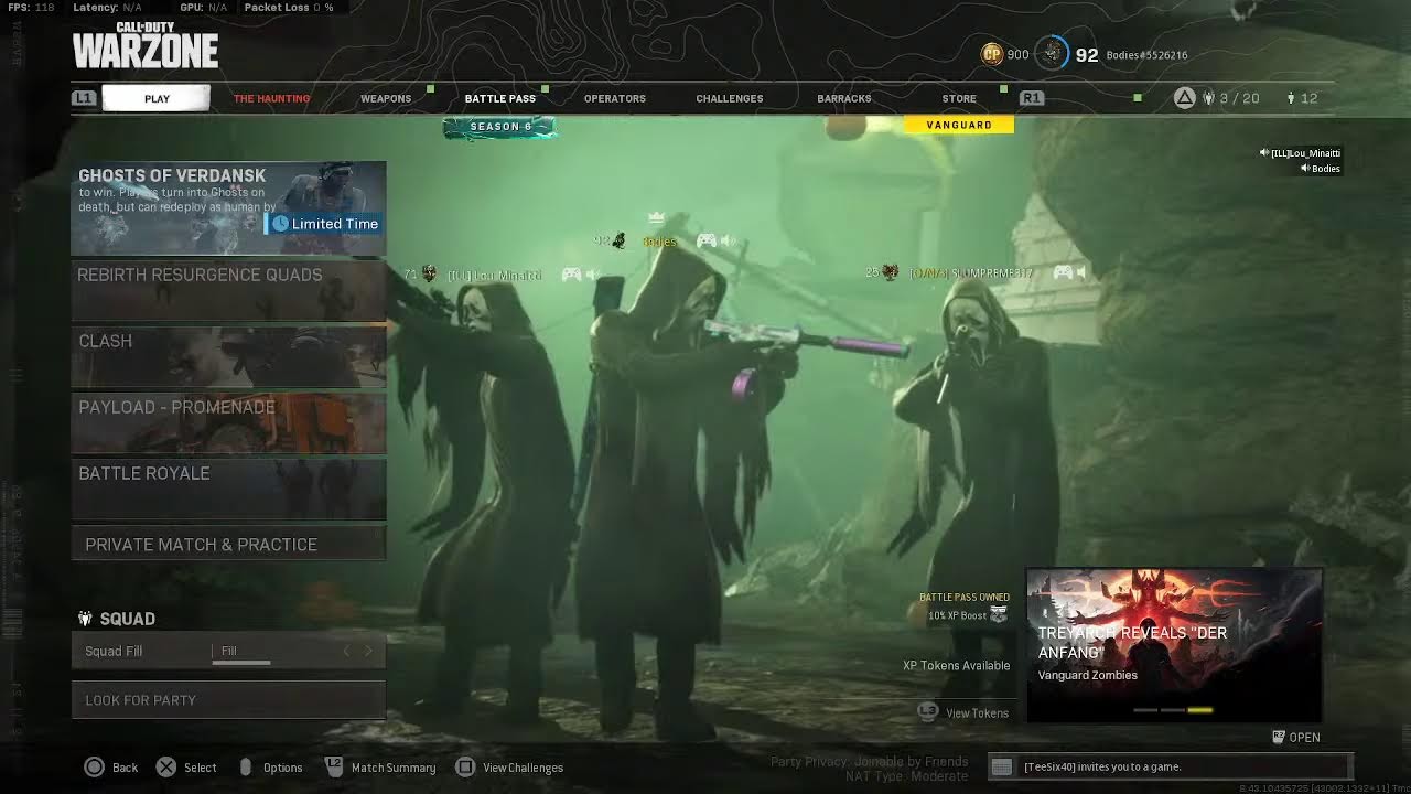 WARZONE - GHOSTFACE LIMITED TIME SCREAM BUNDLE ** HAUNTING IN VERDANSK
