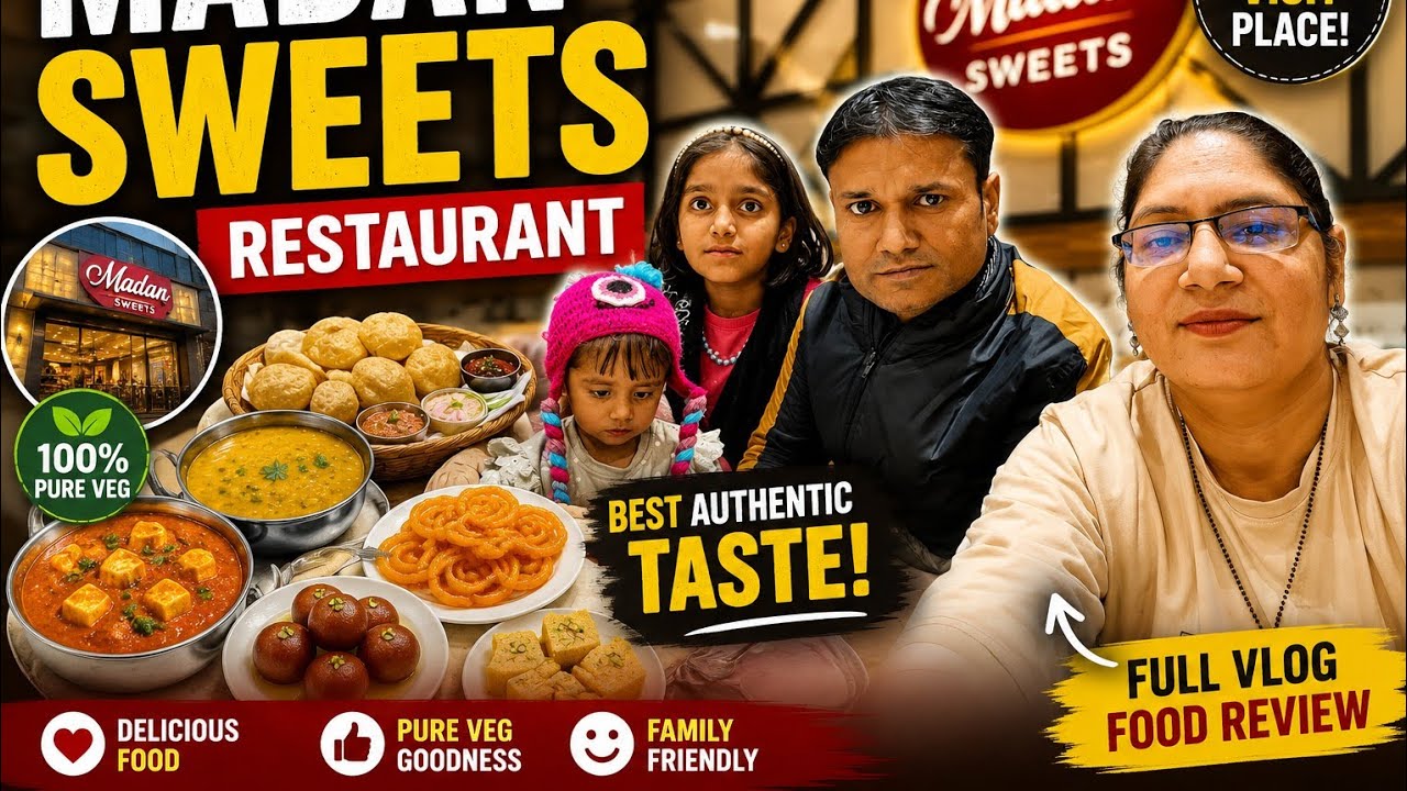 Best Street Food in Ghaziabad | Madan Sweets & Restaurant Honest Review | best food in ghaziabad