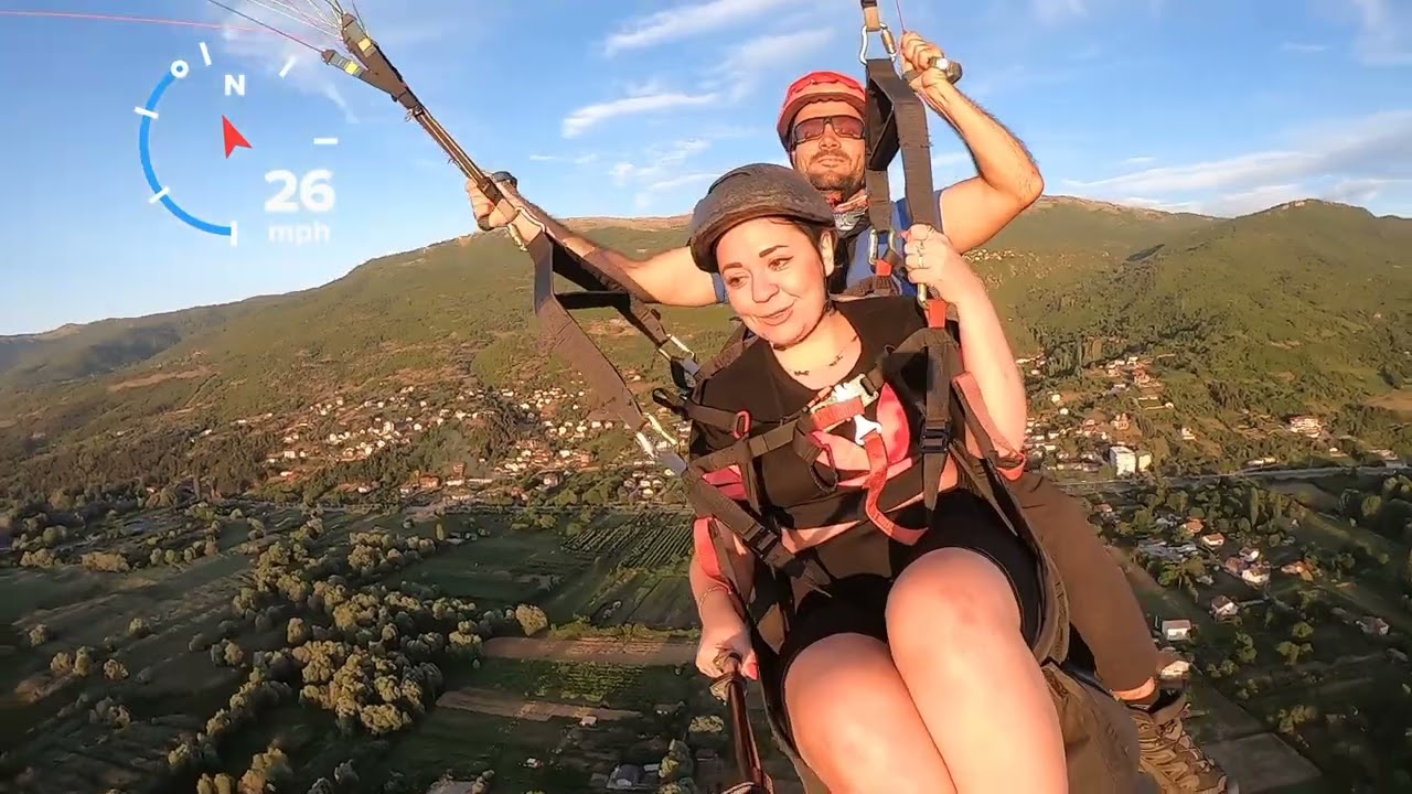 Above Ohrid City and Ohrid Lake 