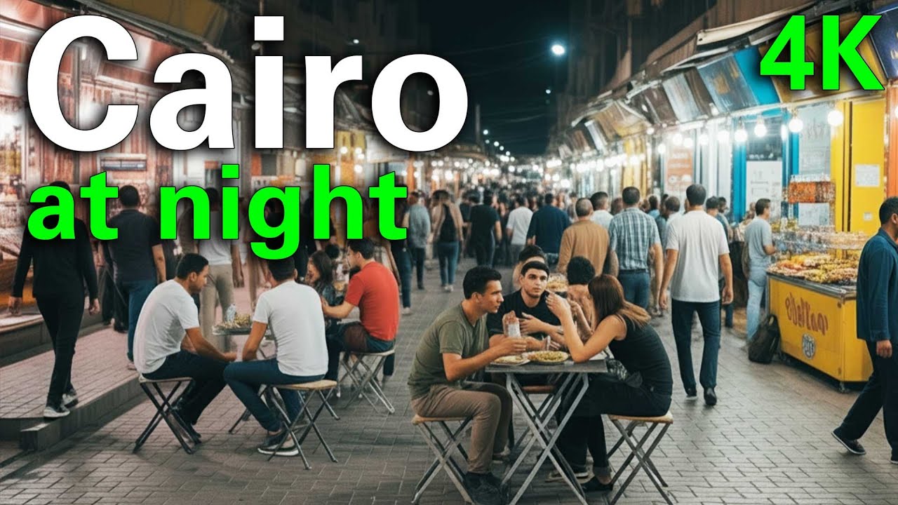 Egypt Vlog: Cairo Nightlife & Shubra Neighborhood City Walk | 4K Video