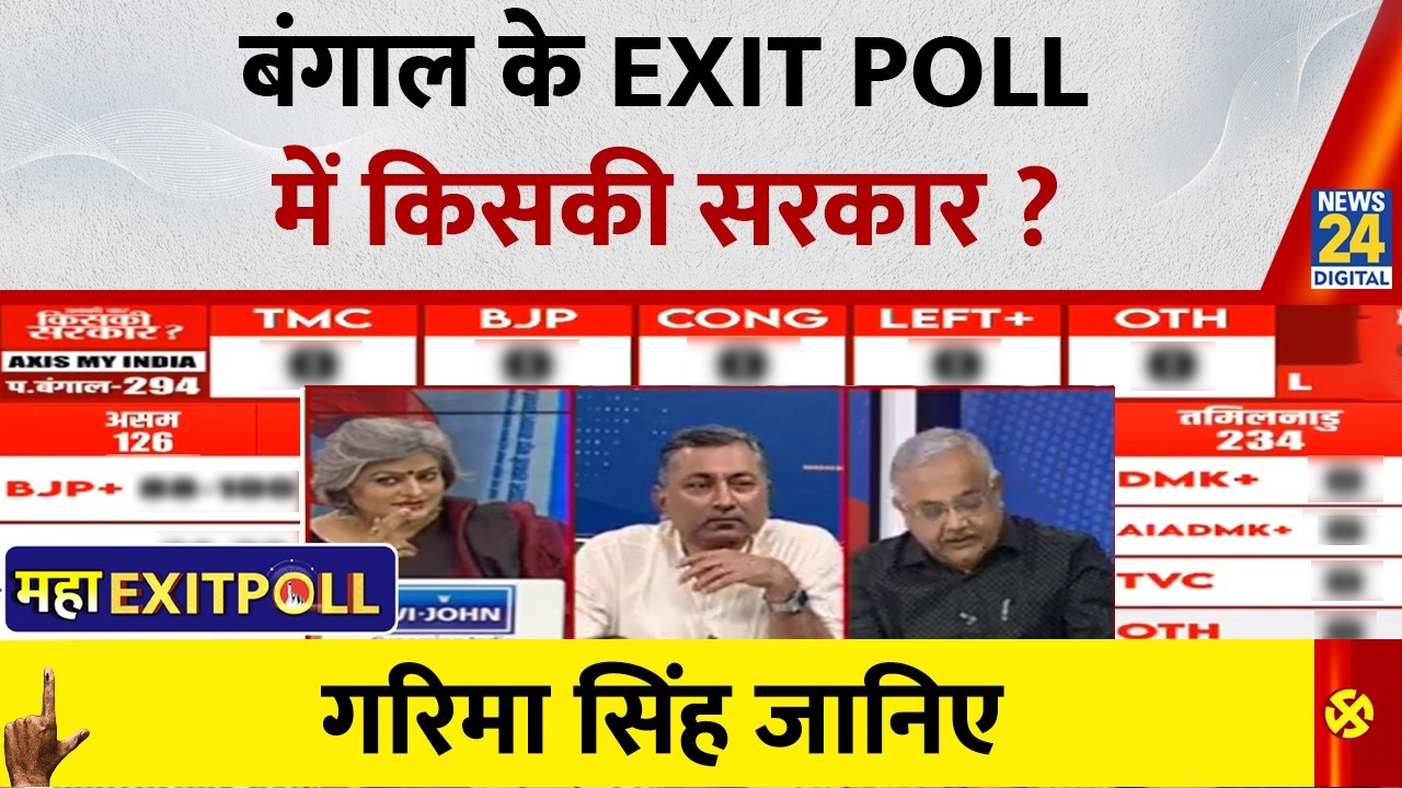 West Bengal Exit Poll: Chanakya Strategies&nbsp;ने बंगाल में किसे जिताया ? देखिए महासर्वे में कौन आगे ?