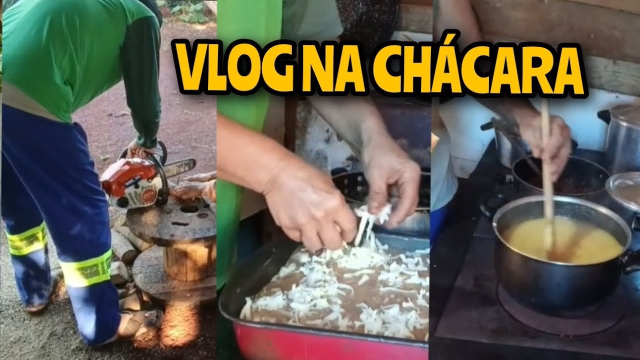 Rotina na Chácara: Plantio de Feijão, Polenta no Fogão a Lenha e Trabalho com Motosserra! #rual