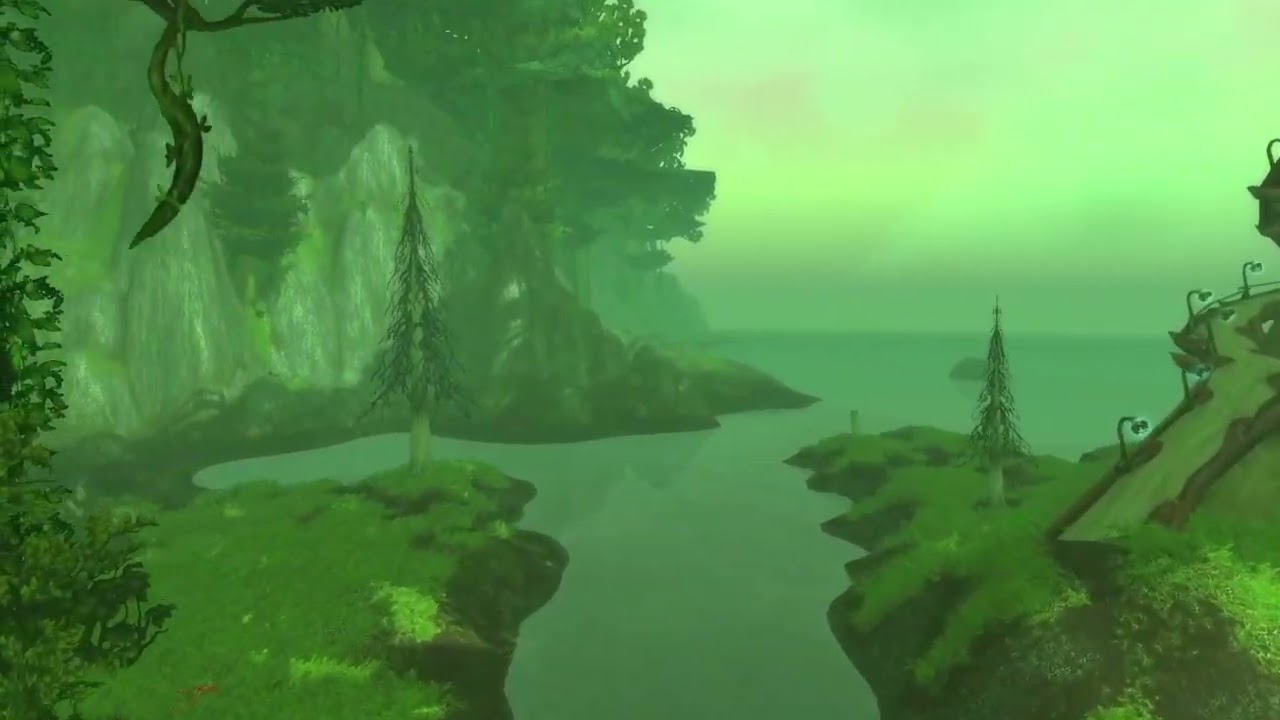 World of Warcraft - 2004 - 1 Hour of Kalimdor Flight Path Ambience - ASMR - 4K