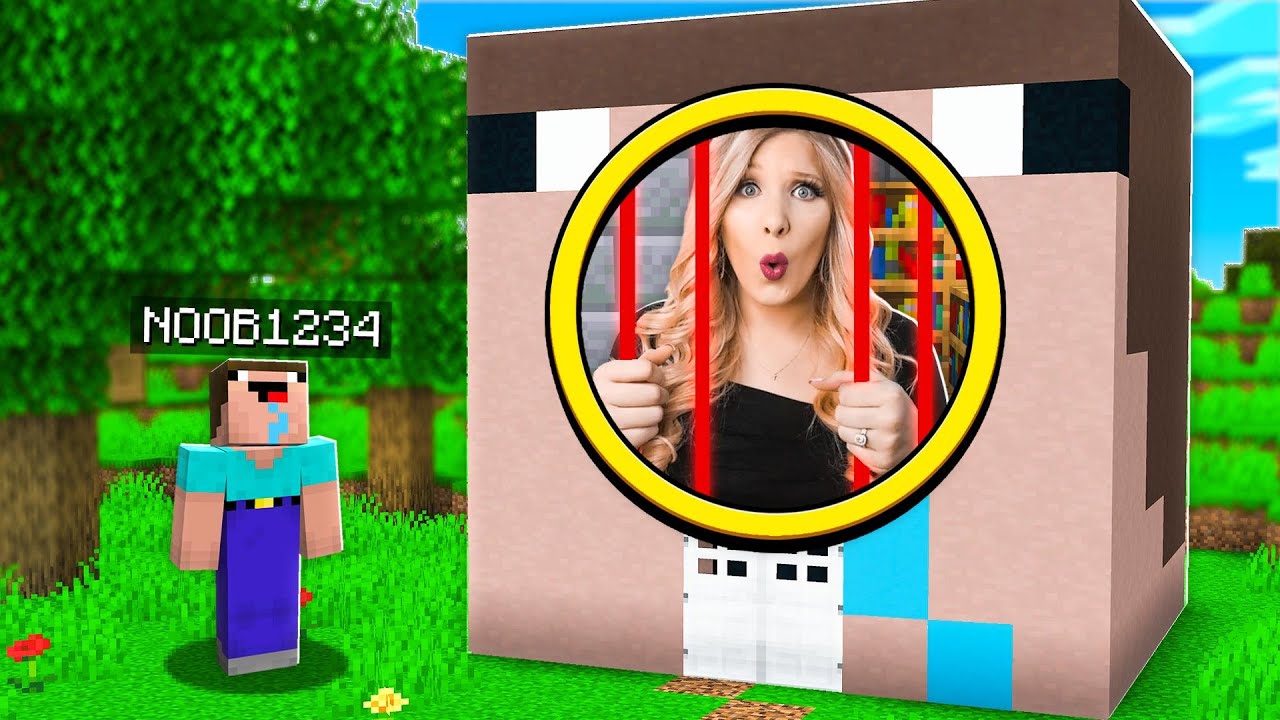 I Got TRAPPED in Noob1234's Minecraft House!