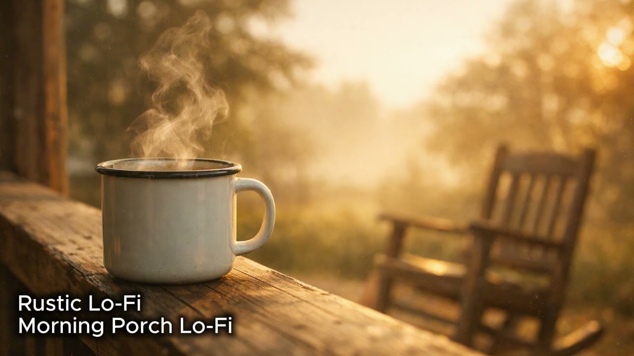 Slow Morning Coffee on the Porch – Warm Rustic Lo-Fi ☀️ (1h 38m)