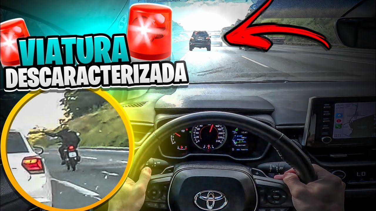 VIATURA MANDOU LERDOS NA ESQUERDA PRA FORA DA FAIXA E SENTOU O AÇO NA PISTA 🚔
