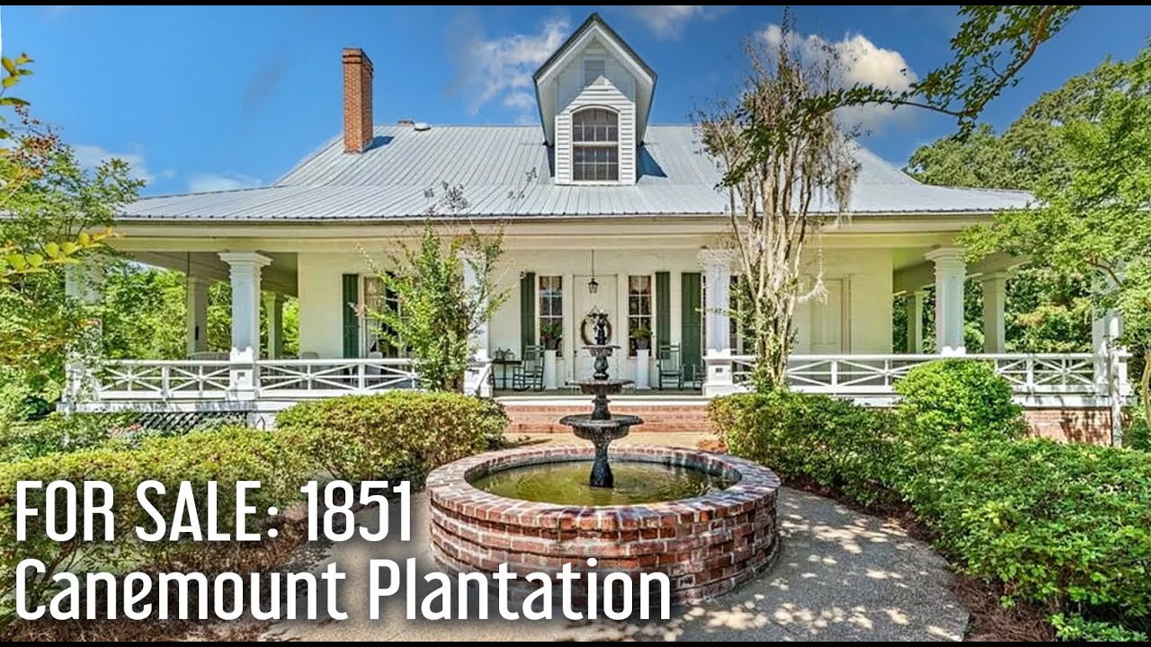 FOR SALE: 1851 CANEMOUNT PLANTATION with 40 Acres!