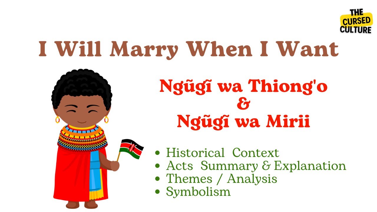«Я выйду замуж, когда захочу» Нгуги ва Тхионго и Нгуги ва Мири | Объяснение | Краткое содержание ...