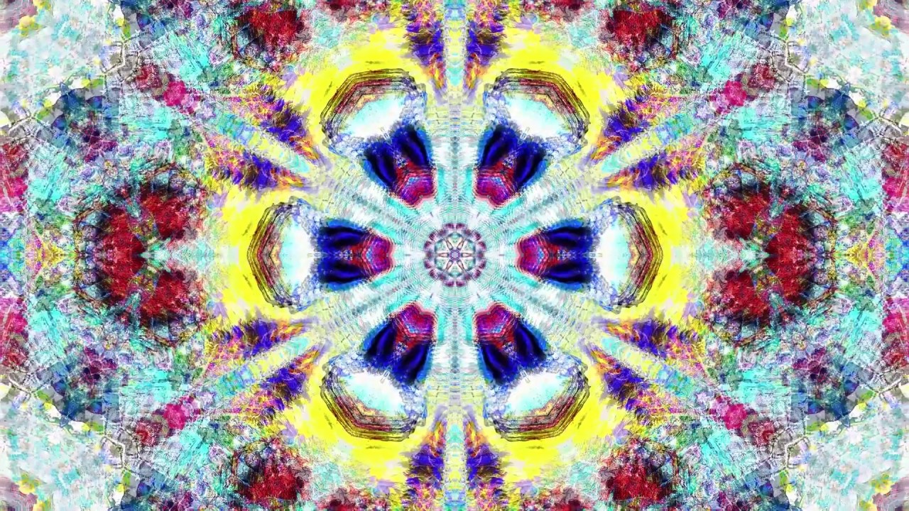 kaleidoscope visual art with calm relaxing music ♫ Museum by Scott Dugdale ♫