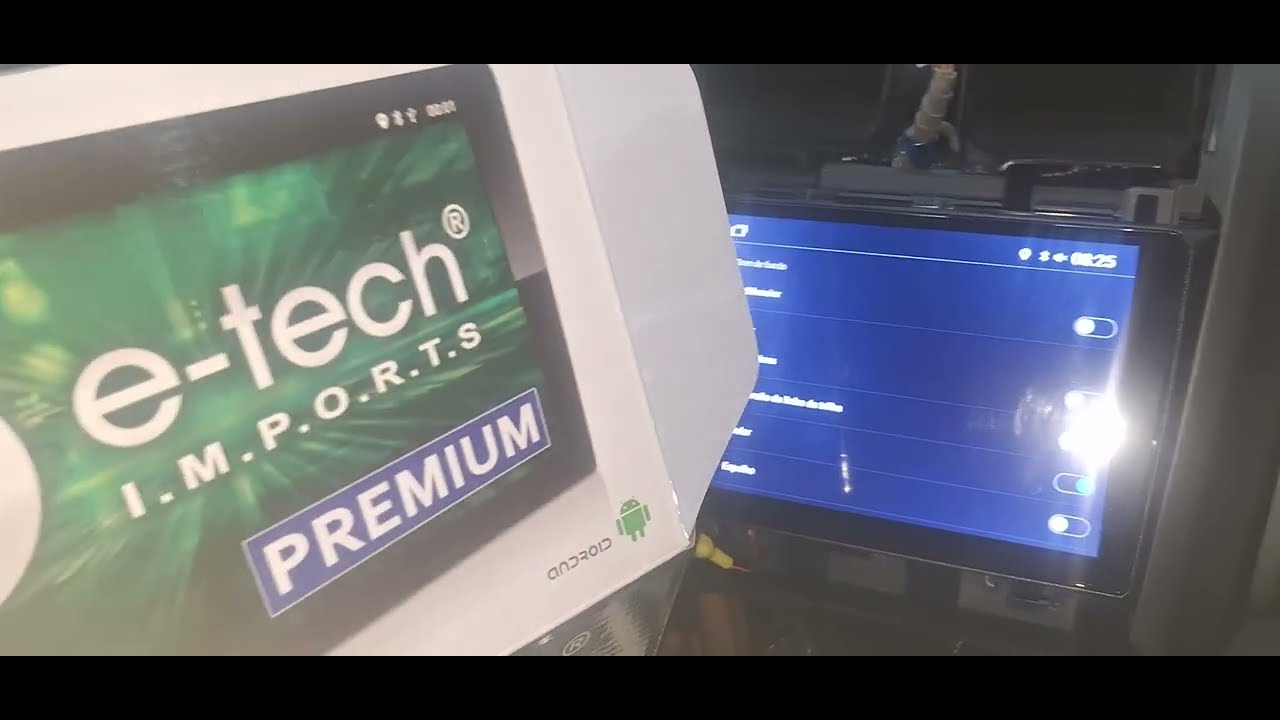 Como configurar a câmera de ré na multimídia etech 9 polegadas