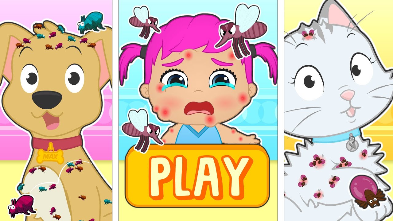 BABIES ALEX AND LILY 🪳 How to survive a Bug Bite Attack from Bees, Lice, Ticks, and more!