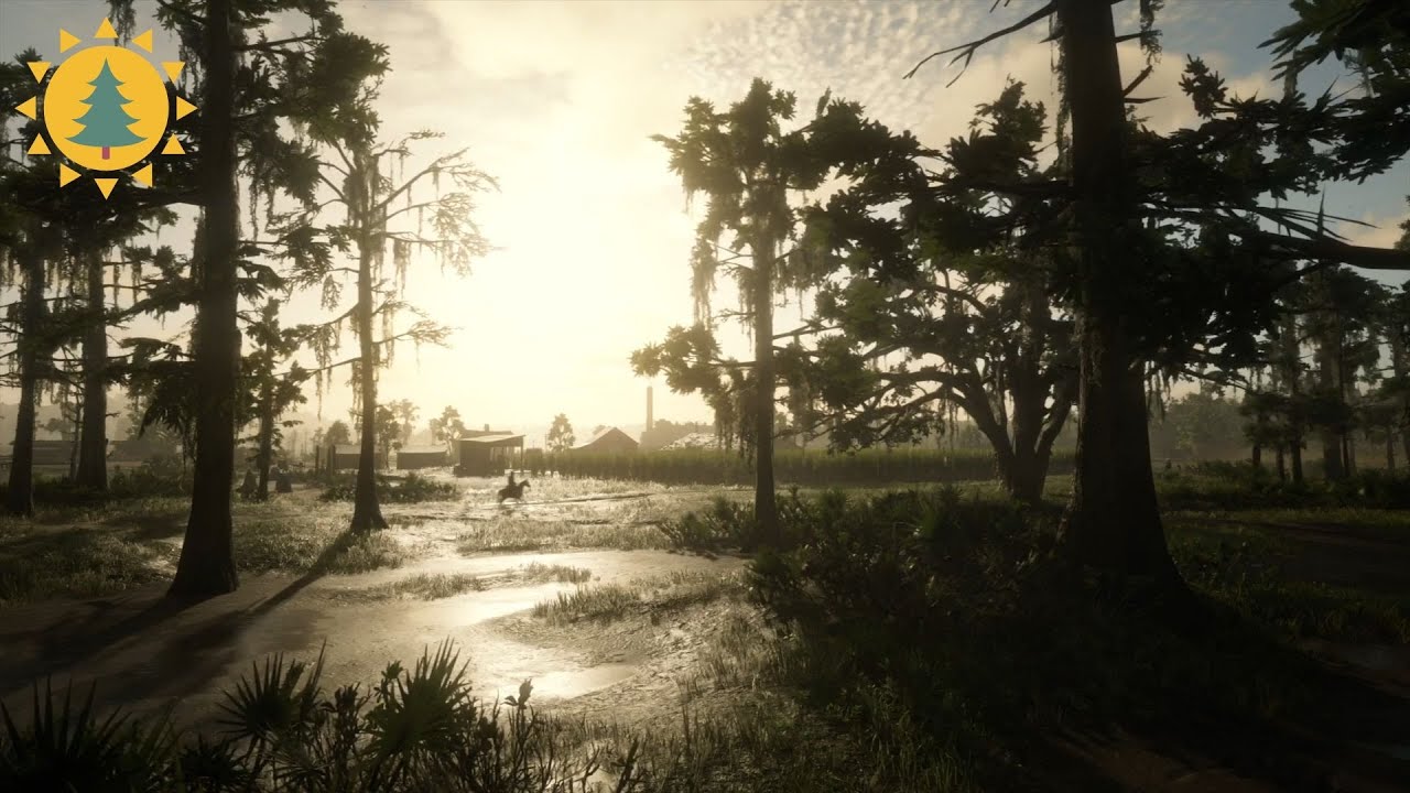 RED DEAD REDEMPTION 2 Ambience & Ambient Music | Bayou NWA | Lemoyne | Day/Night Cycles