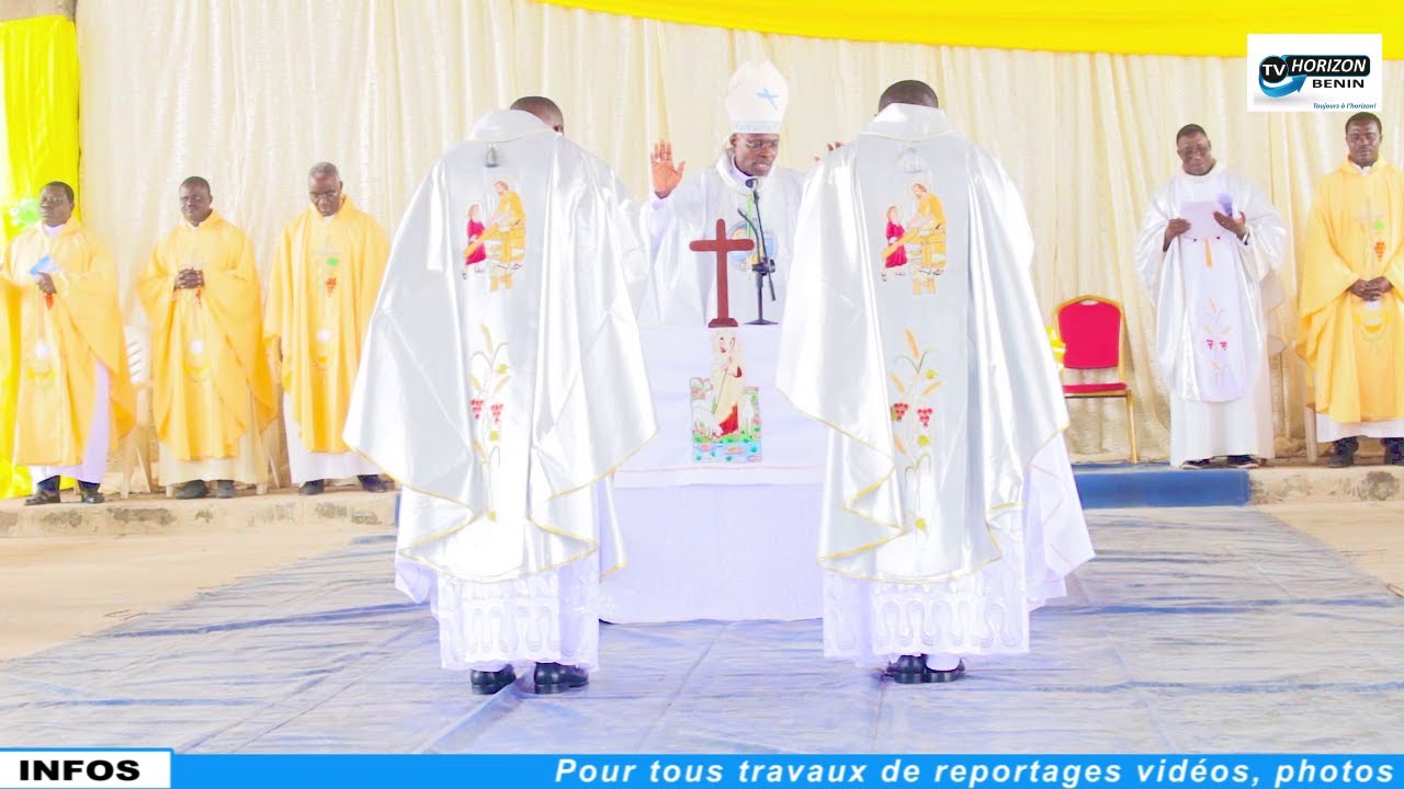HORIZON TV BENIN: ORDINATION PRESBYTERALE DE IFEDUN NOE AKABATON ET IFEDE FIACRE NONVIDE