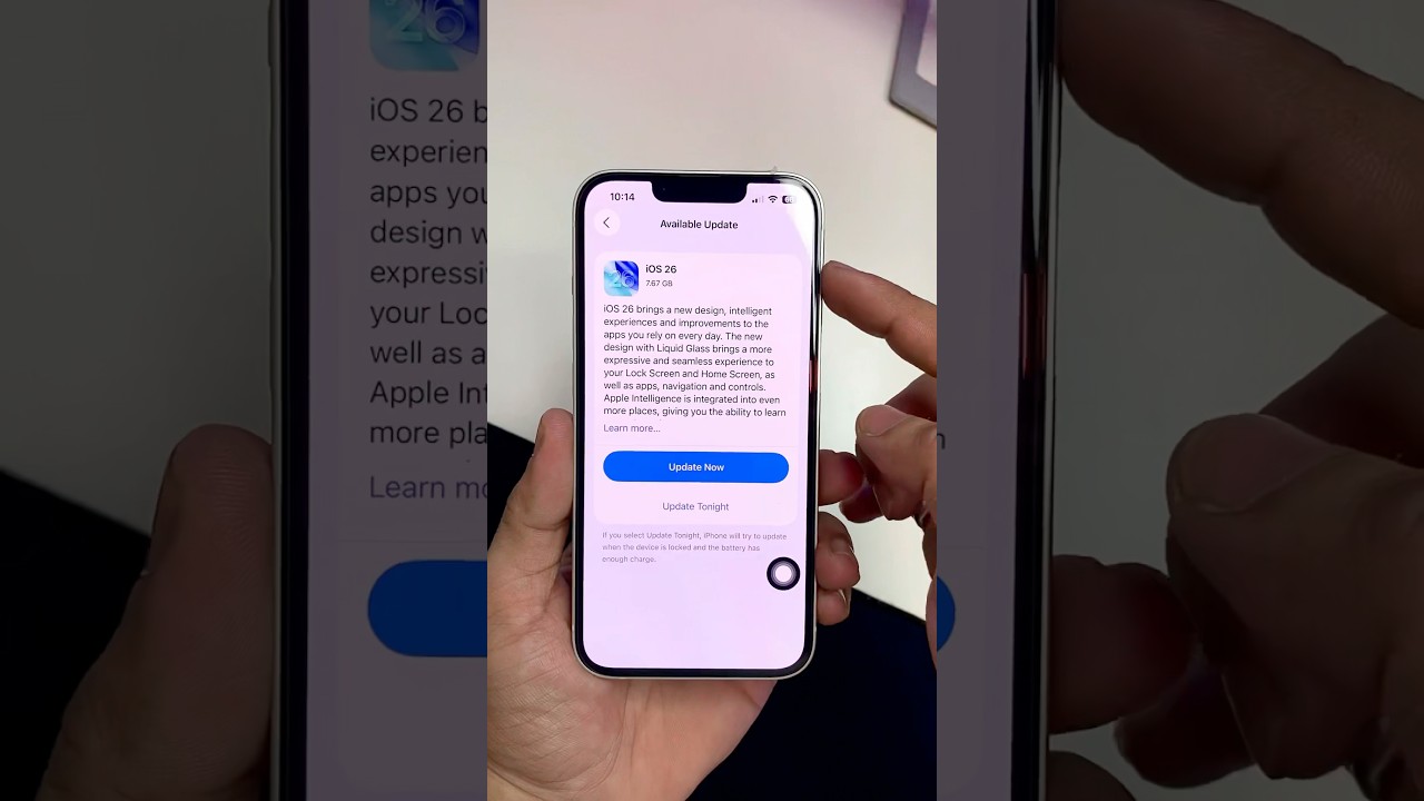 iOS 26 Final Version on iPhone 13 #shorts #shortvideo #ios26 #ios26features