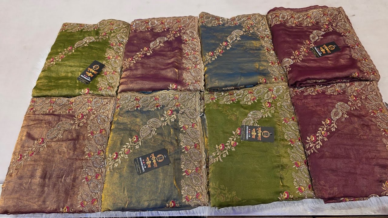 ২০২৬ সালে এই প্রথম সূর্য্য কন্যা শাড়ীজ প্রিমিয়াম স্বর্ণলতা সিল্ক গোল্ডেন কারুকাজ করা শাড়ি টি