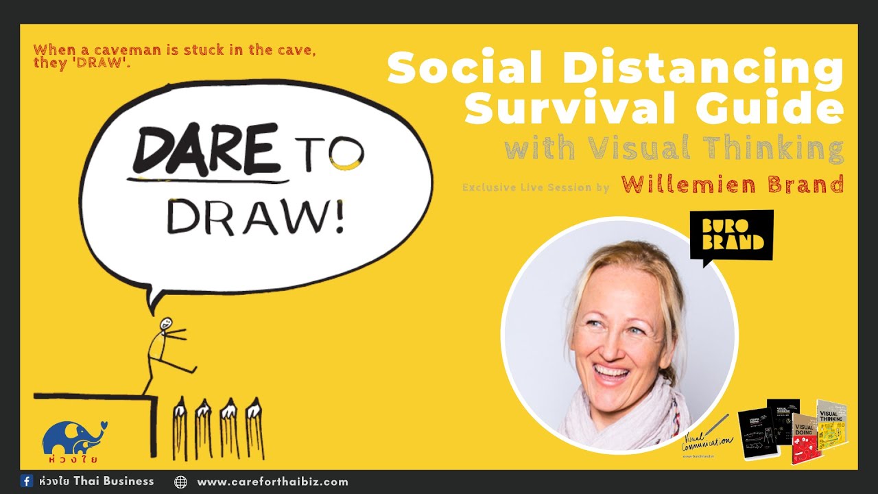 Social Distancing Survival Guide with Visual Thinking by Willemien Brand 24/4/62