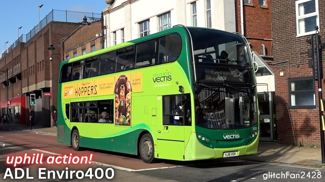 Nice sounding ADL Enviro400 Uphill Action [Southern Vectis]
