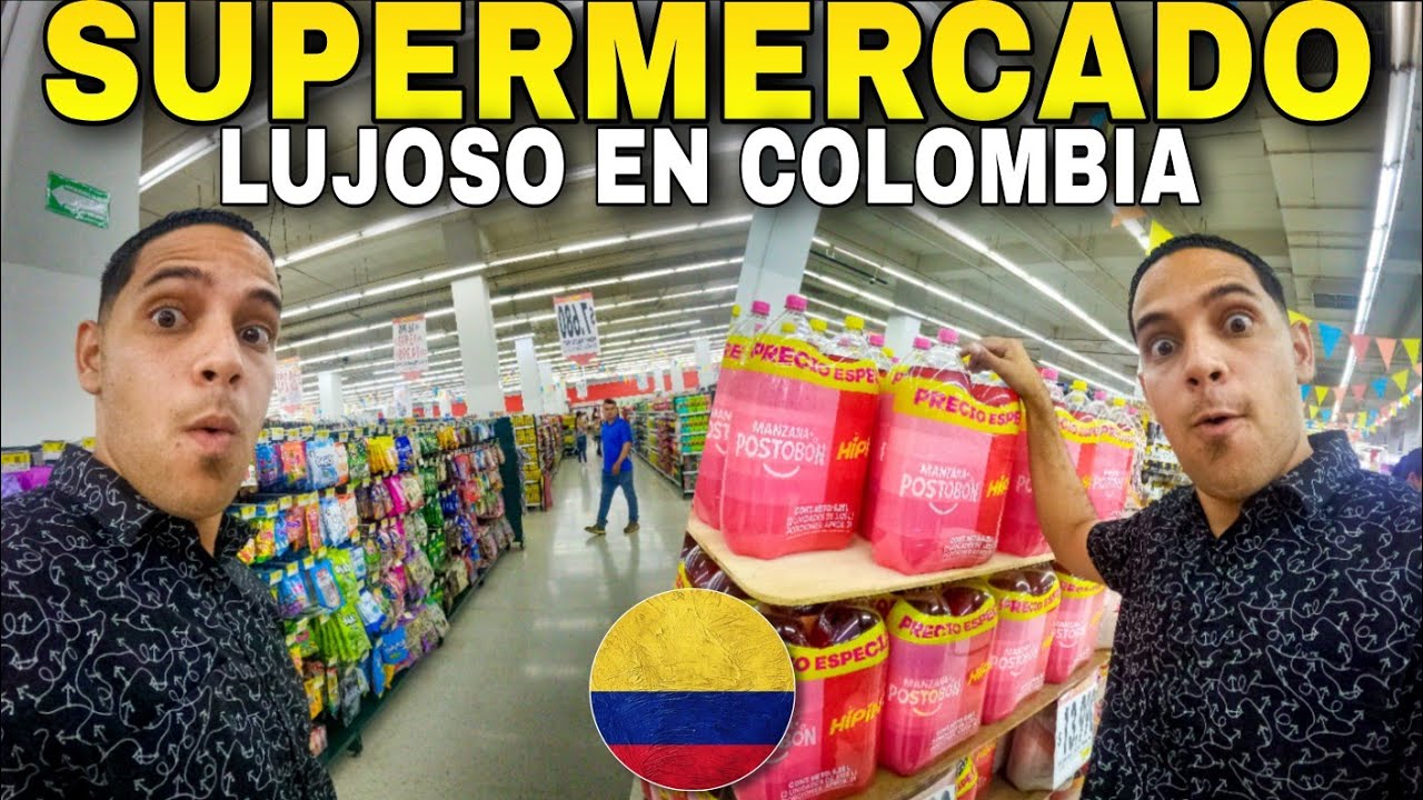 Visitando un SUPERMERCADO DE LUJO en Colombia 2023 🇨🇴😱