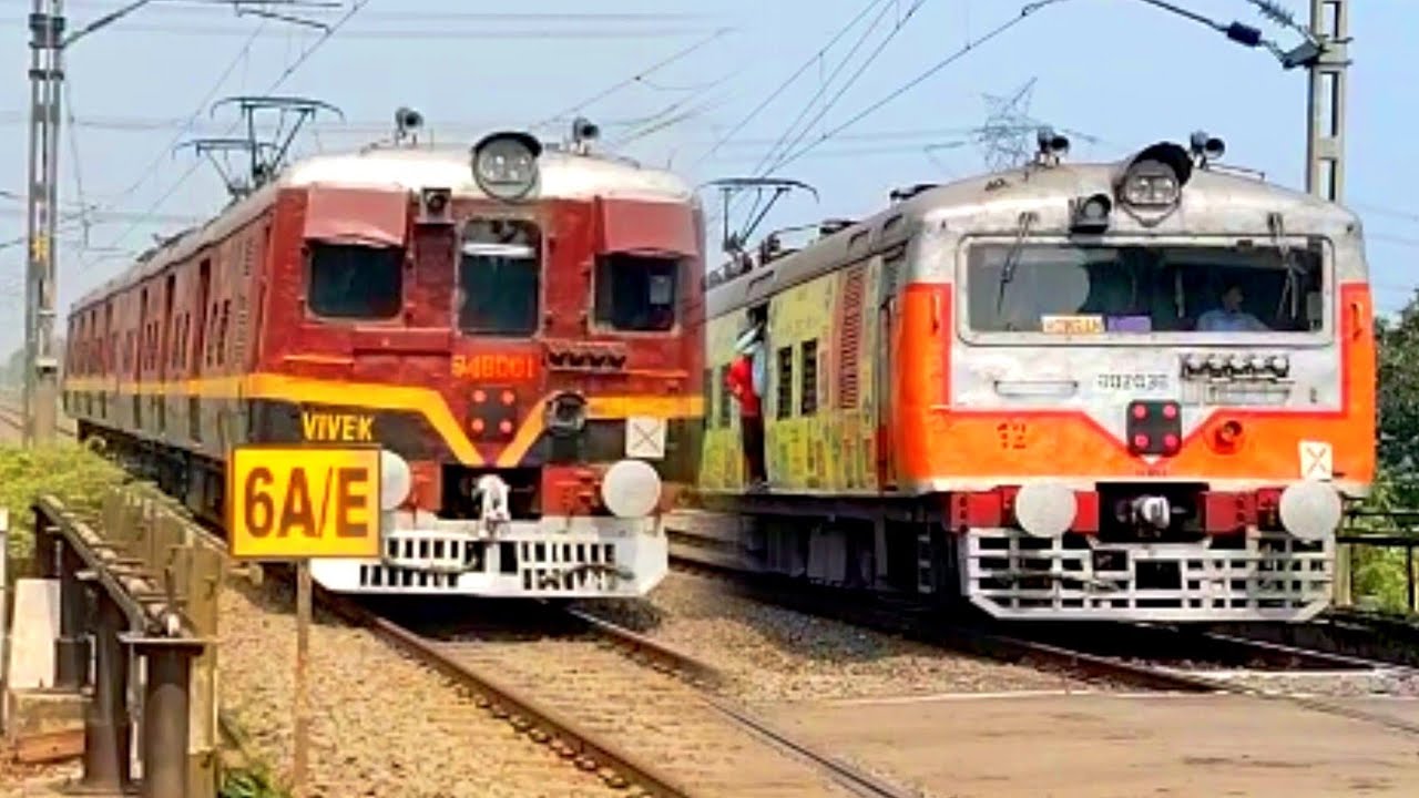 Unique & Rear😱Model Vajra Emu vs Inspection & Express train Spotting Show At Indian Railway। [ER]
