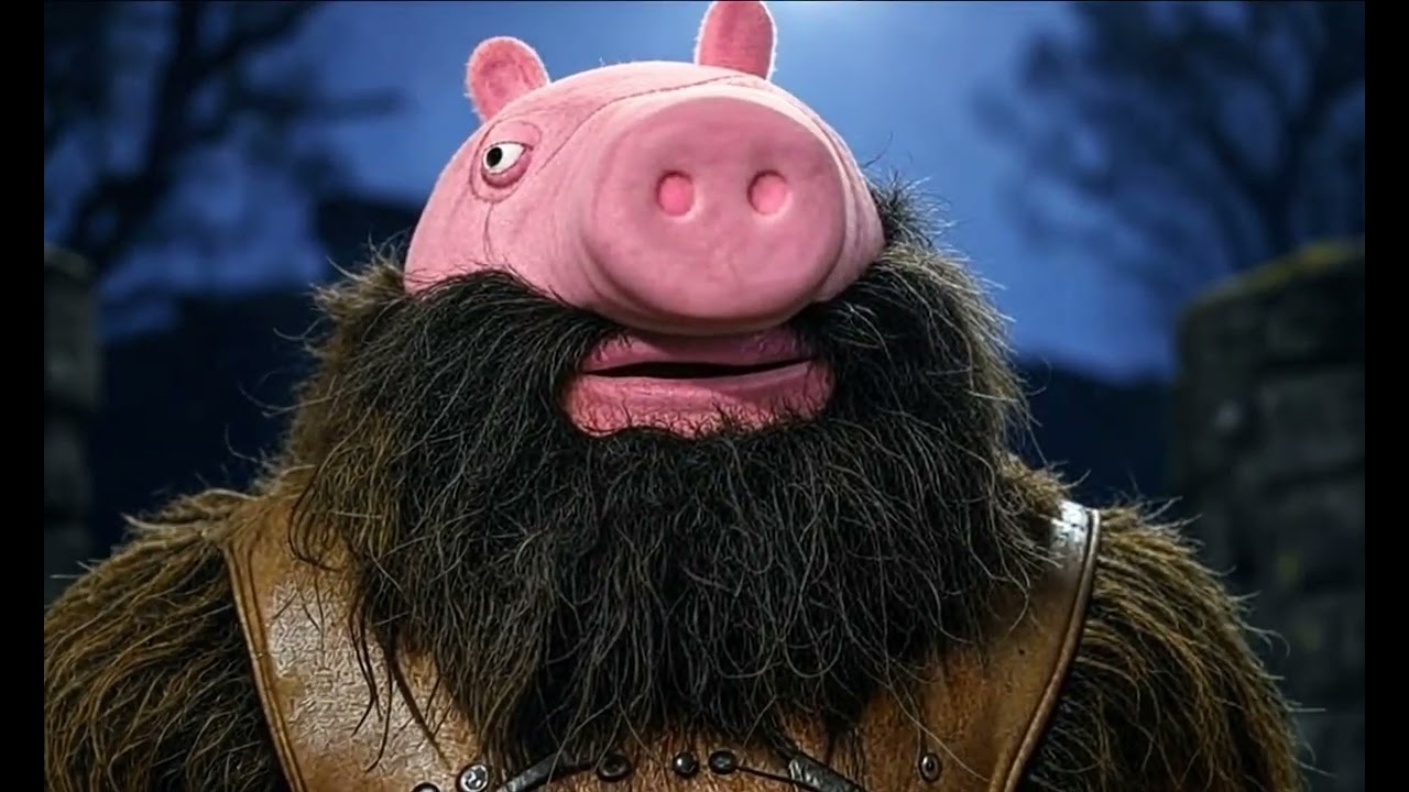 Peppa Pig if it were Dark Fantasy #peppapig #darkfantasyart #aiart