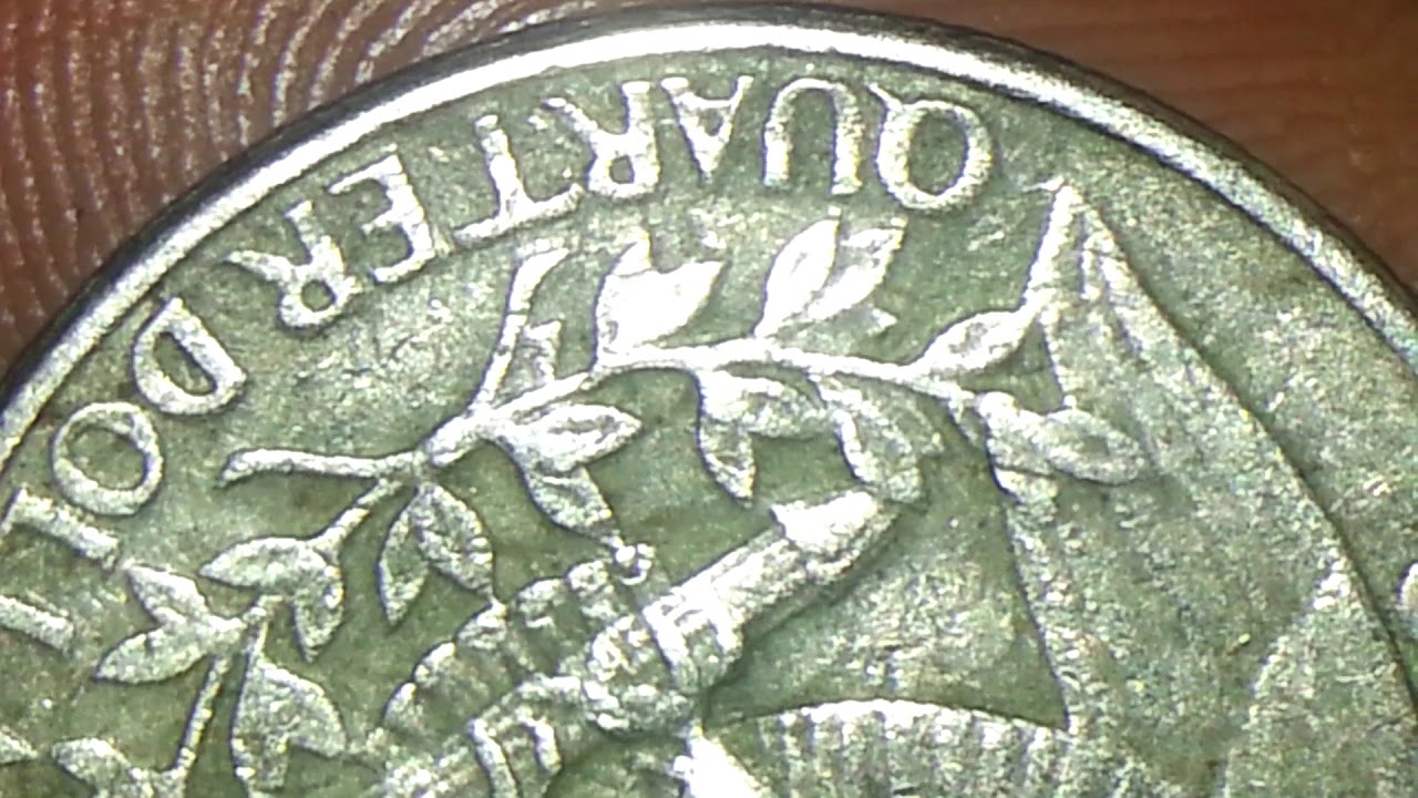 1980 D US QUARTER STRANGE UNIQUE PLANCHET REVERSE